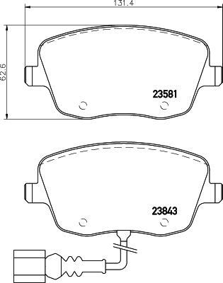 DON PCP1348 - Тормозные колодки, дисковые, комплект www.autospares.lv