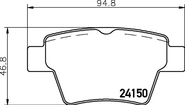 DON PCP1343 - Bremžu uzliku kompl., Disku bremzes autospares.lv