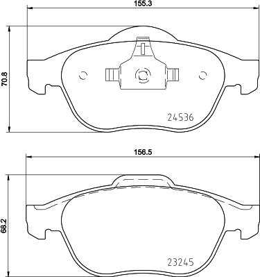 DON PCP1352 - Bremžu uzliku kompl., Disku bremzes autospares.lv