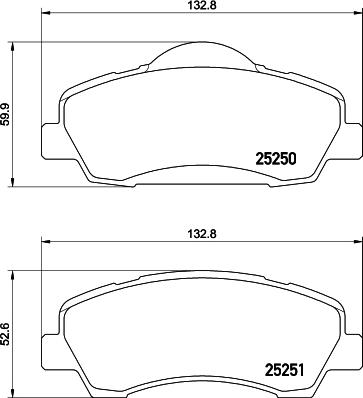 DON PCP1364 - Bremžu uzliku kompl., Disku bremzes www.autospares.lv