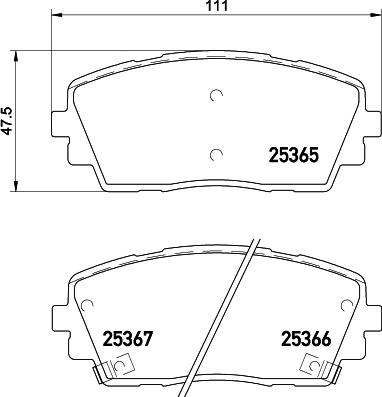 DON PCP1365 - Bremžu uzliku kompl., Disku bremzes autospares.lv