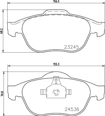 DON PCP1368 - Bremžu uzliku kompl., Disku bremzes www.autospares.lv