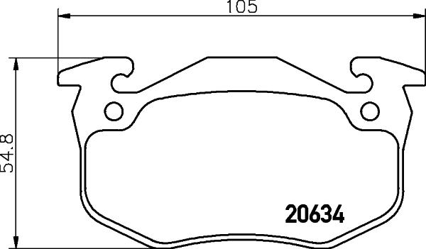 DON PCP1367 - Bremžu uzliku kompl., Disku bremzes www.autospares.lv