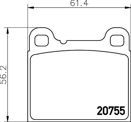 DON PCP1305 - Brake Pad Set, disc brake www.autospares.lv