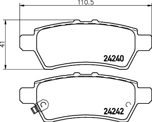 DON PCP1300 - Bremžu uzliku kompl., Disku bremzes www.autospares.lv