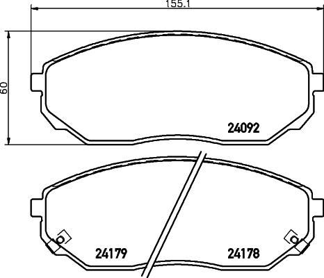 DON PCP1307 - Bremžu uzliku kompl., Disku bremzes www.autospares.lv