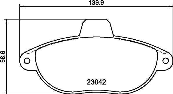 DON PCP1317 - Bremžu uzliku kompl., Disku bremzes www.autospares.lv