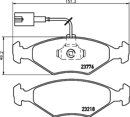 DON PCP1385 - Bremžu uzliku kompl., Disku bremzes www.autospares.lv