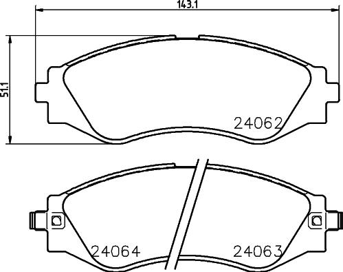 DON PCP1387 - Тормозные колодки, дисковые, комплект www.autospares.lv