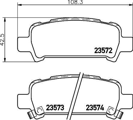 DON PCP1330 - Brake Pad Set, disc brake www.autospares.lv