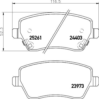 DON PCP1333 - Brake Pad Set, disc brake www.autospares.lv