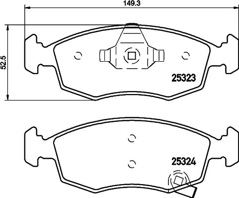 DON PCP1321 - Bremžu uzliku kompl., Disku bremzes www.autospares.lv