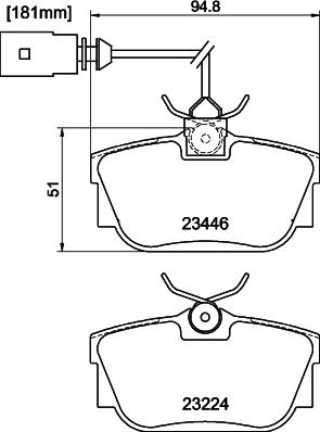 DON PCP1371 - Bremžu uzliku kompl., Disku bremzes autospares.lv