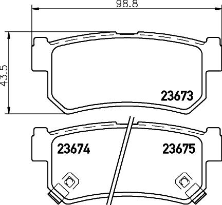 DON PCP1294 - Brake Pad Set, disc brake www.autospares.lv