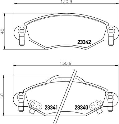 DON PCP1291 - Bremžu uzliku kompl., Disku bremzes autospares.lv