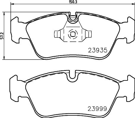 DON PCP1297 - Bremžu uzliku kompl., Disku bremzes autospares.lv