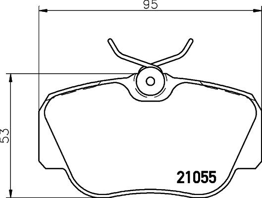 DON PCP1245 - Bremžu uzliku kompl., Disku bremzes autospares.lv