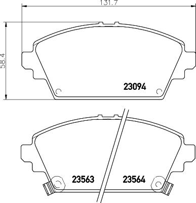 DON PCP1246 - Bremžu uzliku kompl., Disku bremzes autospares.lv