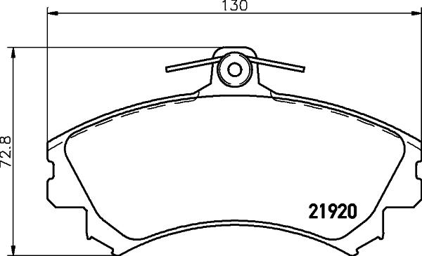 DON PCP1316 - Brake Pad Set, disc brake www.autospares.lv