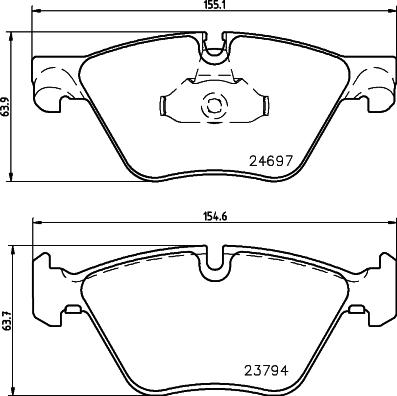 DON PCP1248 - Bremžu uzliku kompl., Disku bremzes www.autospares.lv