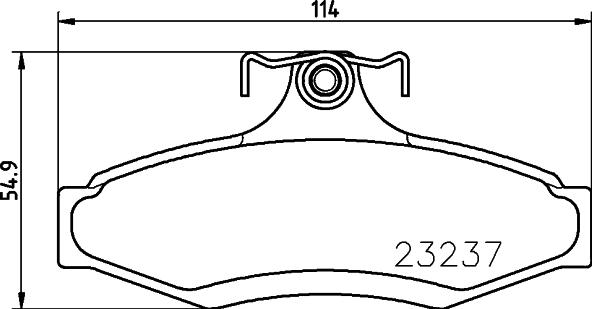 DON PCP1247 - Тормозные колодки, дисковые, комплект www.autospares.lv