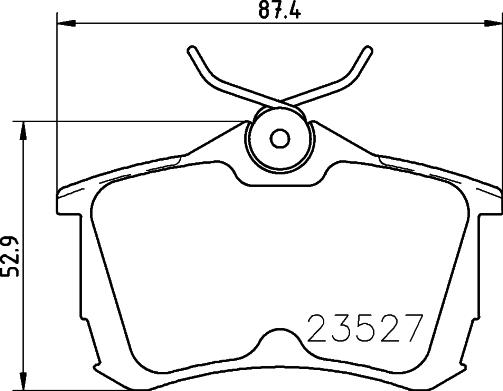 DON PCP1255 - Brake Pad Set, disc brake www.autospares.lv