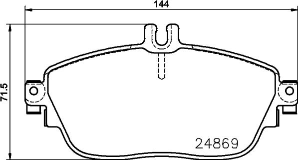 DON PCP1258 - Bremžu uzliku kompl., Disku bremzes www.autospares.lv