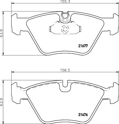 DON PCP1266 - Bremžu uzliku kompl., Disku bremzes www.autospares.lv