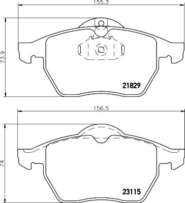 DON PCP1268 - Bremžu uzliku kompl., Disku bremzes autospares.lv