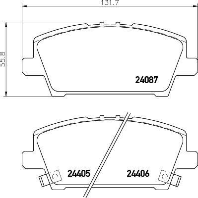 DON PCP1204 - Bremžu uzliku kompl., Disku bremzes www.autospares.lv