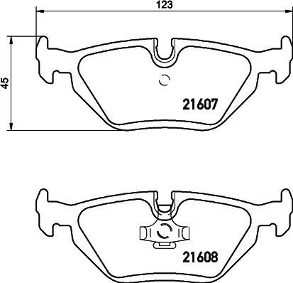 DON PCP1201 - Тормозные колодки, дисковые, комплект www.autospares.lv