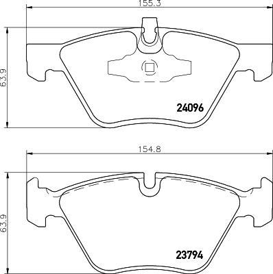 DON PCP1286 - Bremžu uzliku kompl., Disku bremzes autospares.lv