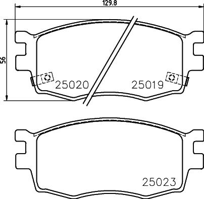 DON PCP1282 - Bremžu uzliku kompl., Disku bremzes www.autospares.lv