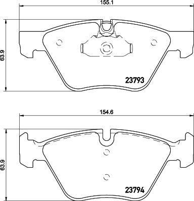 DON PCP1234 - Тормозные колодки, дисковые, комплект www.autospares.lv