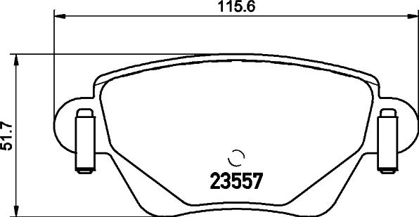 Starline BD S252P - Brake Pad Set, disc brake www.autospares.lv