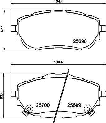 DON PCP1227 - Bremžu uzliku kompl., Disku bremzes www.autospares.lv