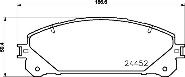 DON PCP1279 - Bremžu uzliku kompl., Disku bremzes www.autospares.lv