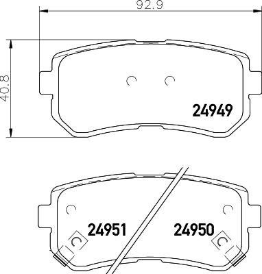 DON PCP1271 - Bremžu uzliku kompl., Disku bremzes www.autospares.lv