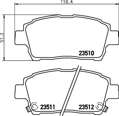 DON PCP1277 - Тормозные колодки, дисковые, комплект www.autospares.lv