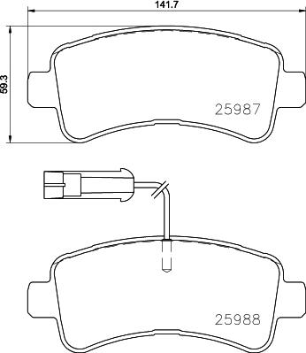 DON PCP1709 - Bremžu uzliku kompl., Disku bremzes www.autospares.lv