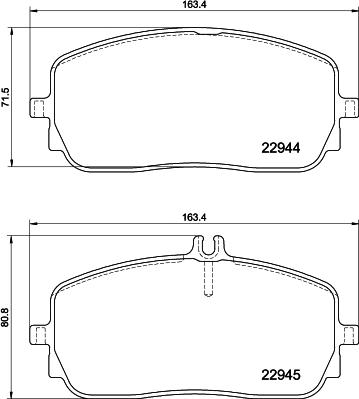 DON PCP1718 - Bremžu uzliku kompl., Disku bremzes www.autospares.lv