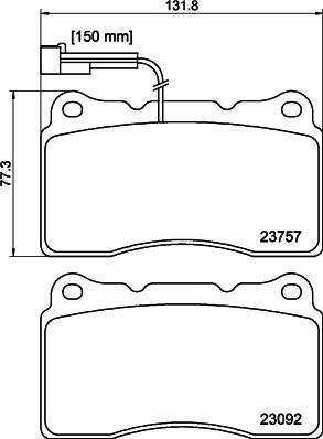 DON PCP2098 - Bremžu uzliku kompl., Disku bremzes www.autospares.lv