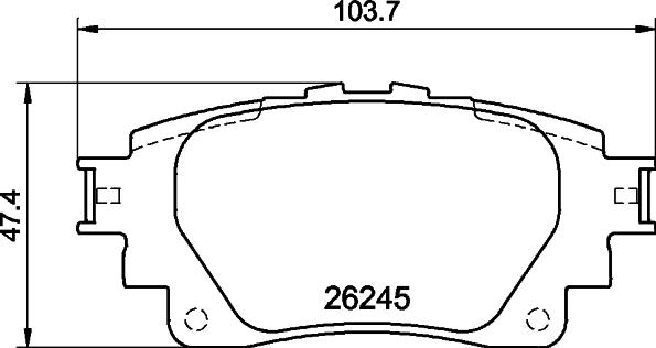 DON PCP2043 - Bremžu uzliku kompl., Disku bremzes www.autospares.lv