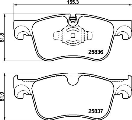 DON PCP2050 - Bremžu uzliku kompl., Disku bremzes www.autospares.lv