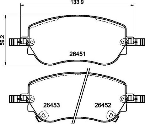 DON PCP2052 - Bremžu uzliku kompl., Disku bremzes www.autospares.lv