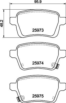 DON PCP2009 - Bremžu uzliku kompl., Disku bremzes www.autospares.lv