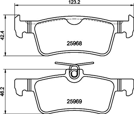 DON PCP2008 - Bremžu uzliku kompl., Disku bremzes www.autospares.lv