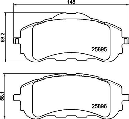 DON PCP2003 - Bremžu uzliku kompl., Disku bremzes www.autospares.lv