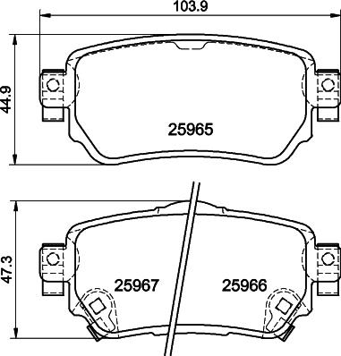 DON PCP2007 - Bremžu uzliku kompl., Disku bremzes www.autospares.lv