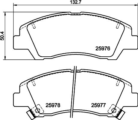 DON PCP2010 - Bremžu uzliku kompl., Disku bremzes www.autospares.lv